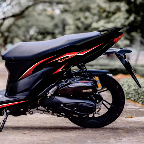 Tem Vario 150 Rời Màu Đỏ Đen