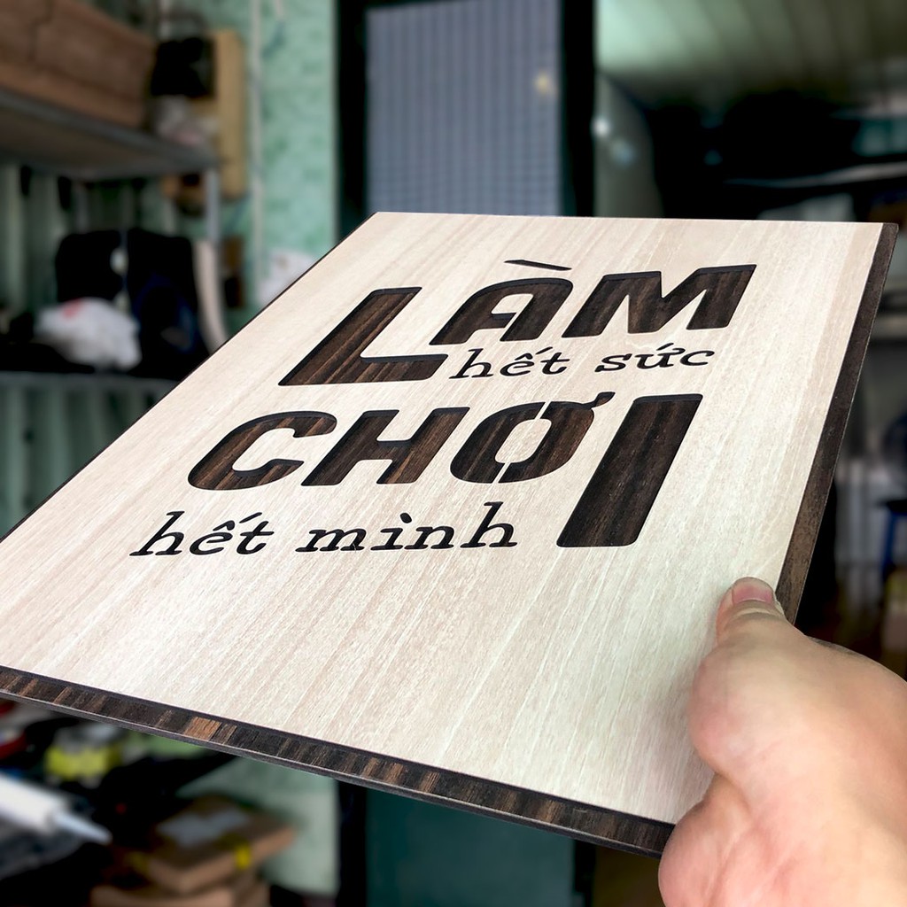 Tranh động lực - Làm hết sức Chơi hết mình