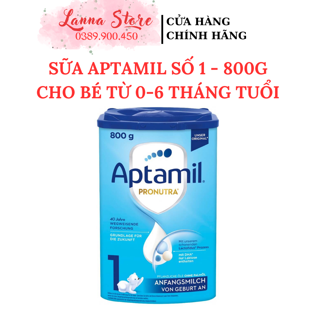 Sữa Aptamil Số 1 Của Đức Cho Bé Từ 0 - 6 Tháng Tuổi, 800g