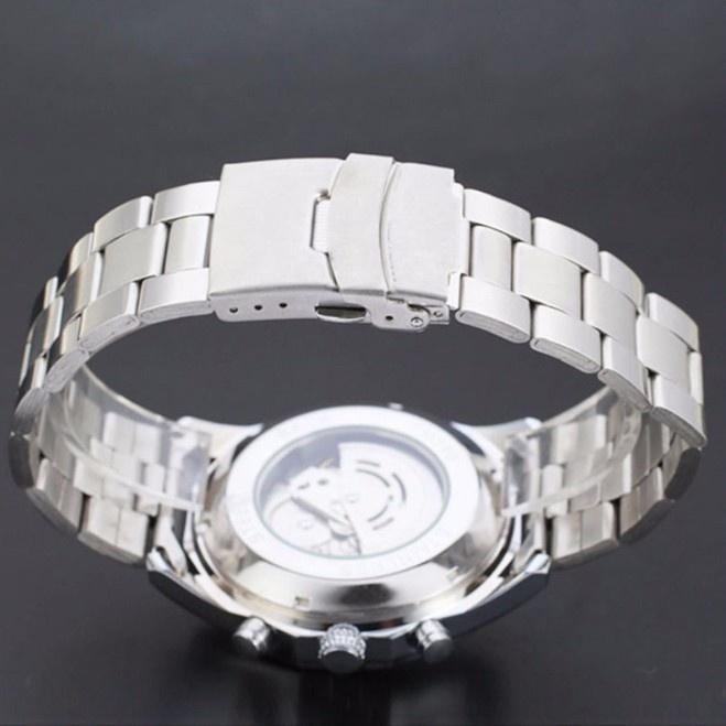 [HCM]Đồng hồ nam Winner W050 cơ lộ máy có lịch