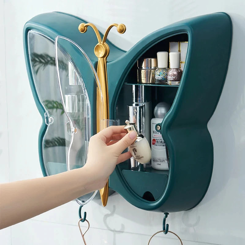 KỆ MỸ PHẨM 2 TẦNG TREO TƯỜNG