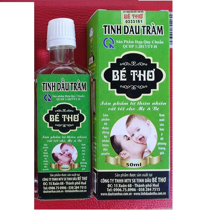 Tinh Dầu Tràm Huế Bé Thơ Loại I 50ml ( chống và trị muỗi đốt hiệu quả)