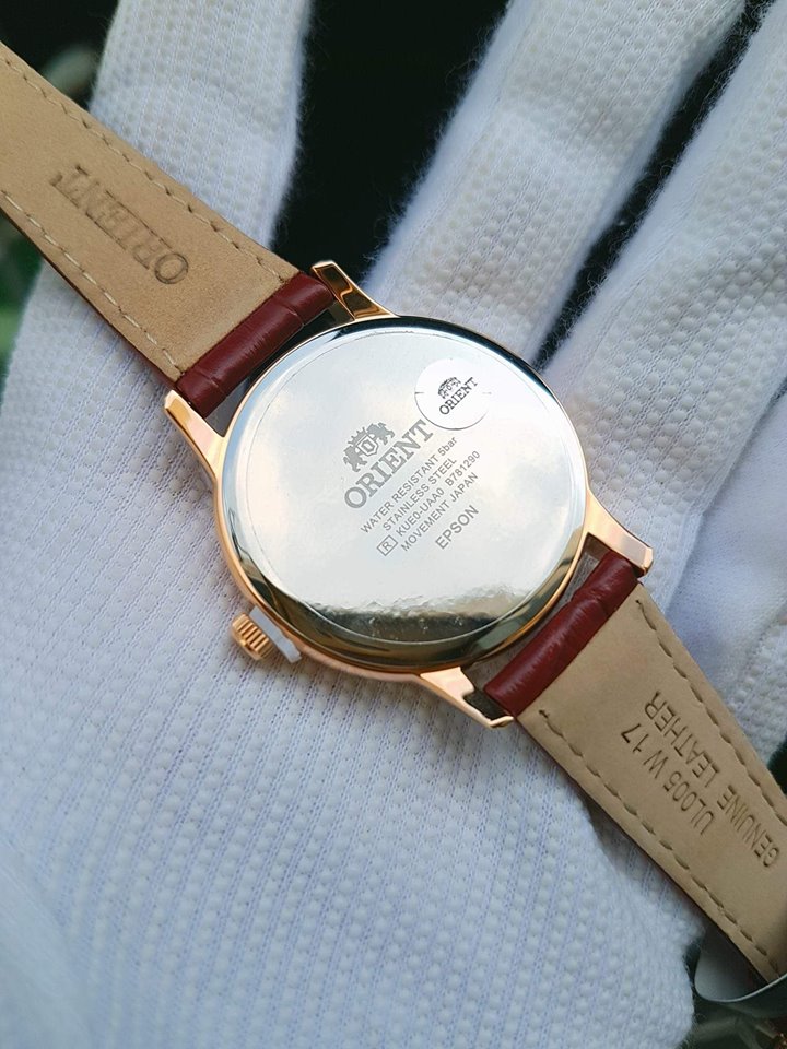 Đồng hồ Orient nữ pin Sun moon RA-KA0001A00B