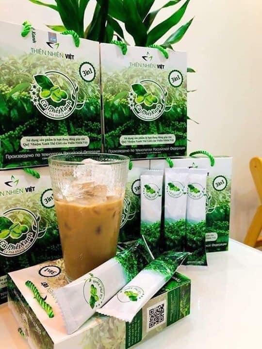 Cafe xanh kháng mỡ hộp 10 gói