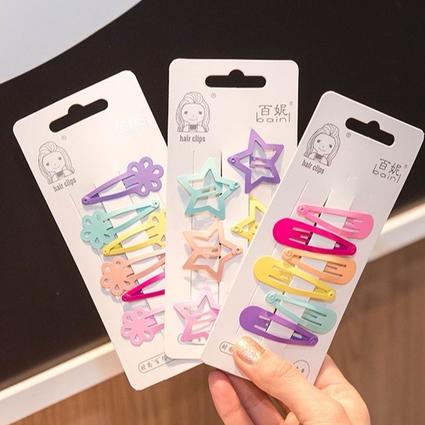 Set 6 kẹp tóc dễ thương cho bé gái