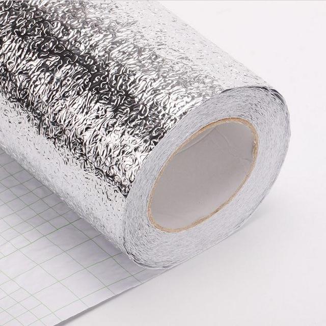 [HCM]Cuộn 3 Mét Decal Giấy Dán Bếp Tráng Nhôm Cách Nhiệt (3 Mét Dài x 0.6 Mét Rộng)