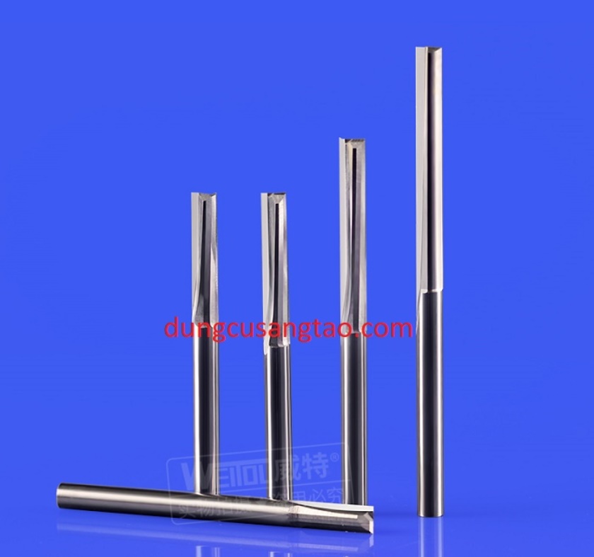 Dao phay 2 me thẳng weitol cốt 3.17mm / dao 2 me thẳng phay, cắt gỗ, nhựa, mdf, acrylic, pvc / dao phay thẳng cốt 3.17mm