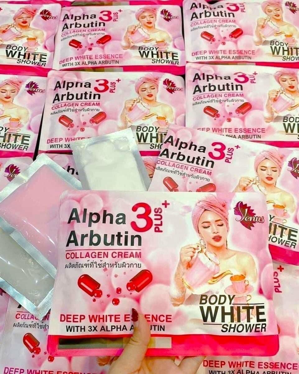 01 set tắm trắng alpha arbutin 3 plus