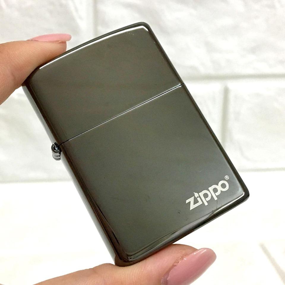 ( FULL BOX ) BẬT LỬA ZIPPO MỸ TRƠN BÓNG (CÓ TEM ĐỎ) - (XÀI XĂNG) #DEN 2020