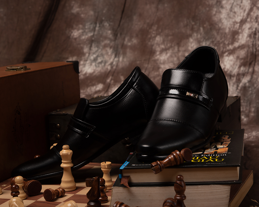 [6] shoes height increasing Men T&TRA S1083 plain black
