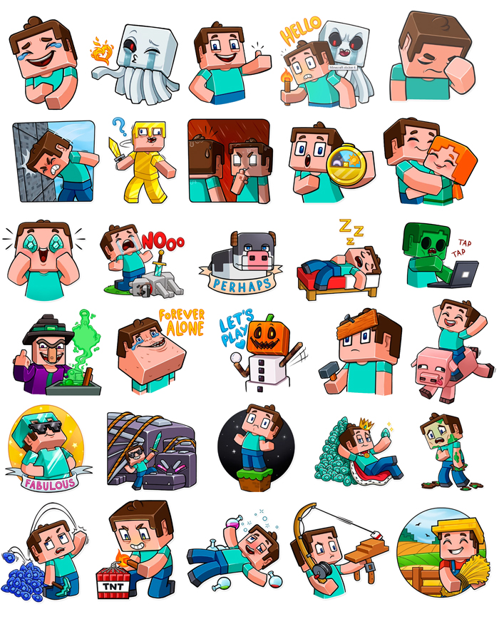 Sticker minecraft