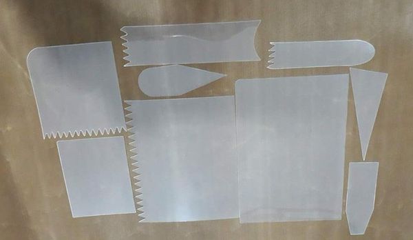 Chà láng nhựa 9 món/ vét nhựa