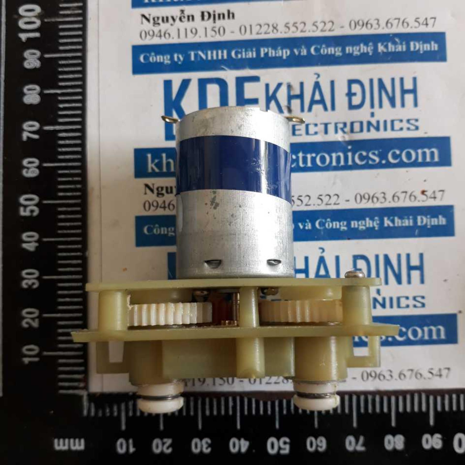 động cơ giảm tốc đôi 385, lỗ trục 5mm, 2-6v 0.55-0.75A 430-1430RPM kde3070