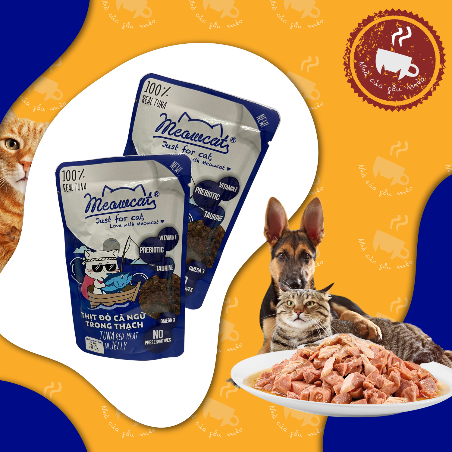 Pate Meowcat cho mèo 70g