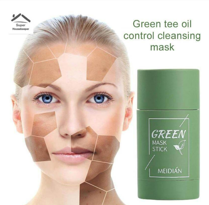 Mặt nạ đất set trà xanh Dạng Lăn - Nạ Đất Set Cà Tím Trắng Da- Se Khít Lỗ Chân Lông