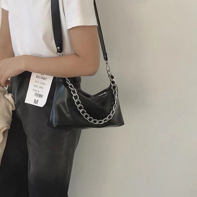 Túi kẹp nách dây xích da PU S058