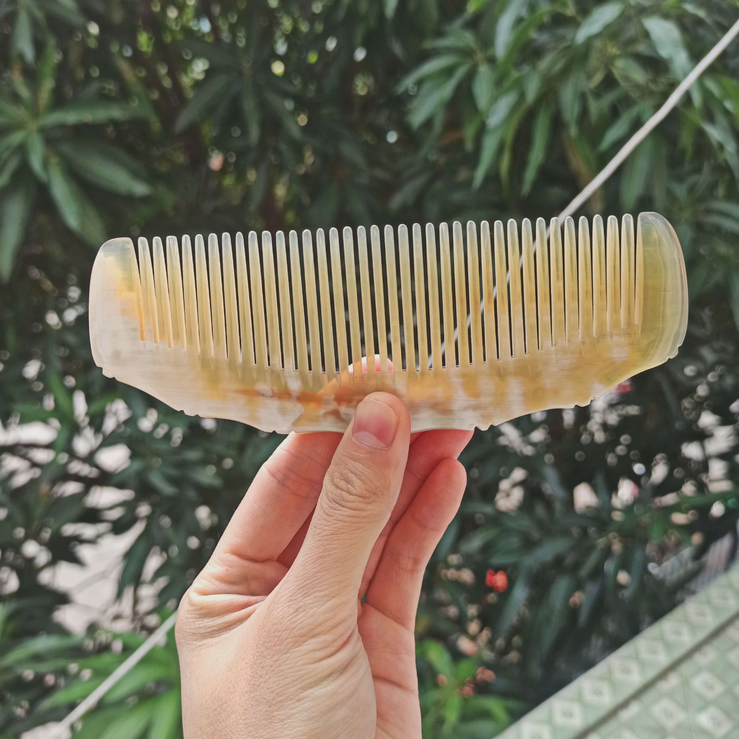 Lược chải tóc - Lược sừng múi bưởi