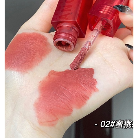 Son kem vỏ đỏ vuông HERORANGE Velvet