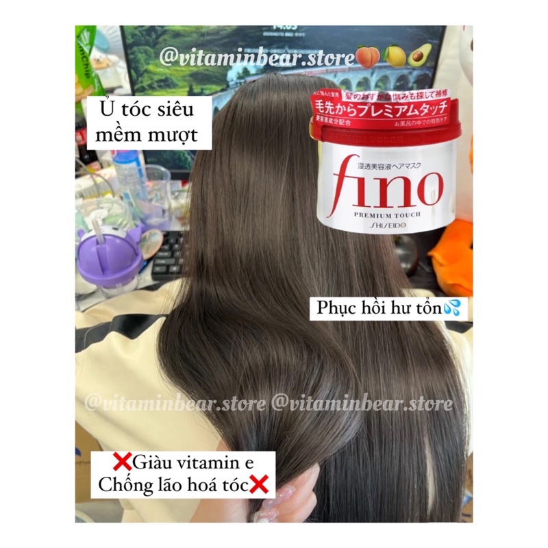 [Vitaminbear] Ủ tóc siêu mềm Fino Nhật Bản