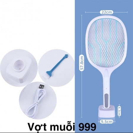 VỢT MUỖI KIÊM ĐÈN BẮT MUỖI CÓ ĐẾ CYX - D1