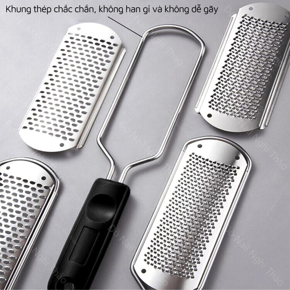 Dụng cụ chà gót chân inox
