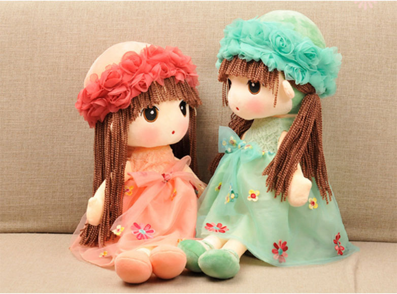 Búp Bê Đồ Chơi Mềm Hoa Xanh