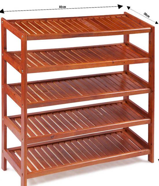 [HCM]Kệ giày dép 5 Tầng 80cm - màu cánh gián