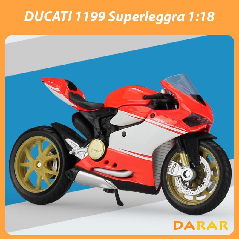 XE MÔ HÌNH Moto Siêu xe Ducati 1199 Superleggra - MAISTO tỷ lệ 1:18