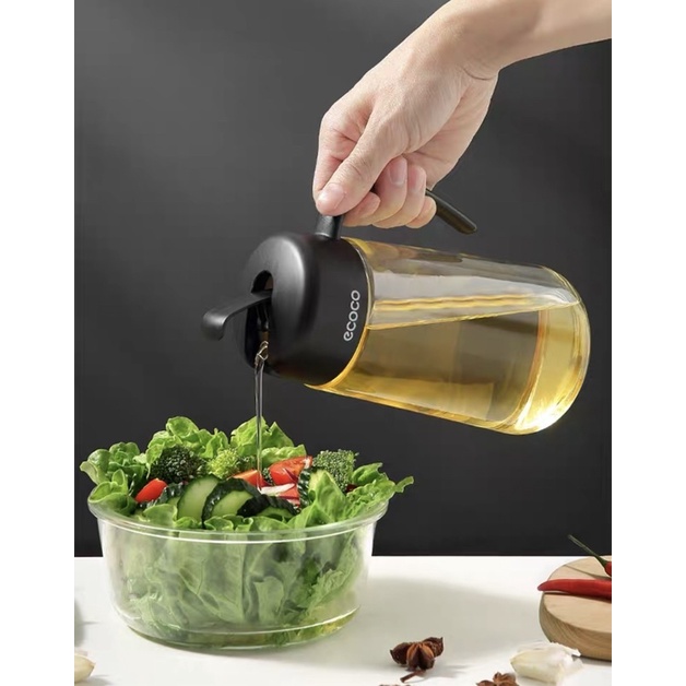 Bình đựng dầu ăn nước mắm ECOCO có nắp mở tự động cao cấp