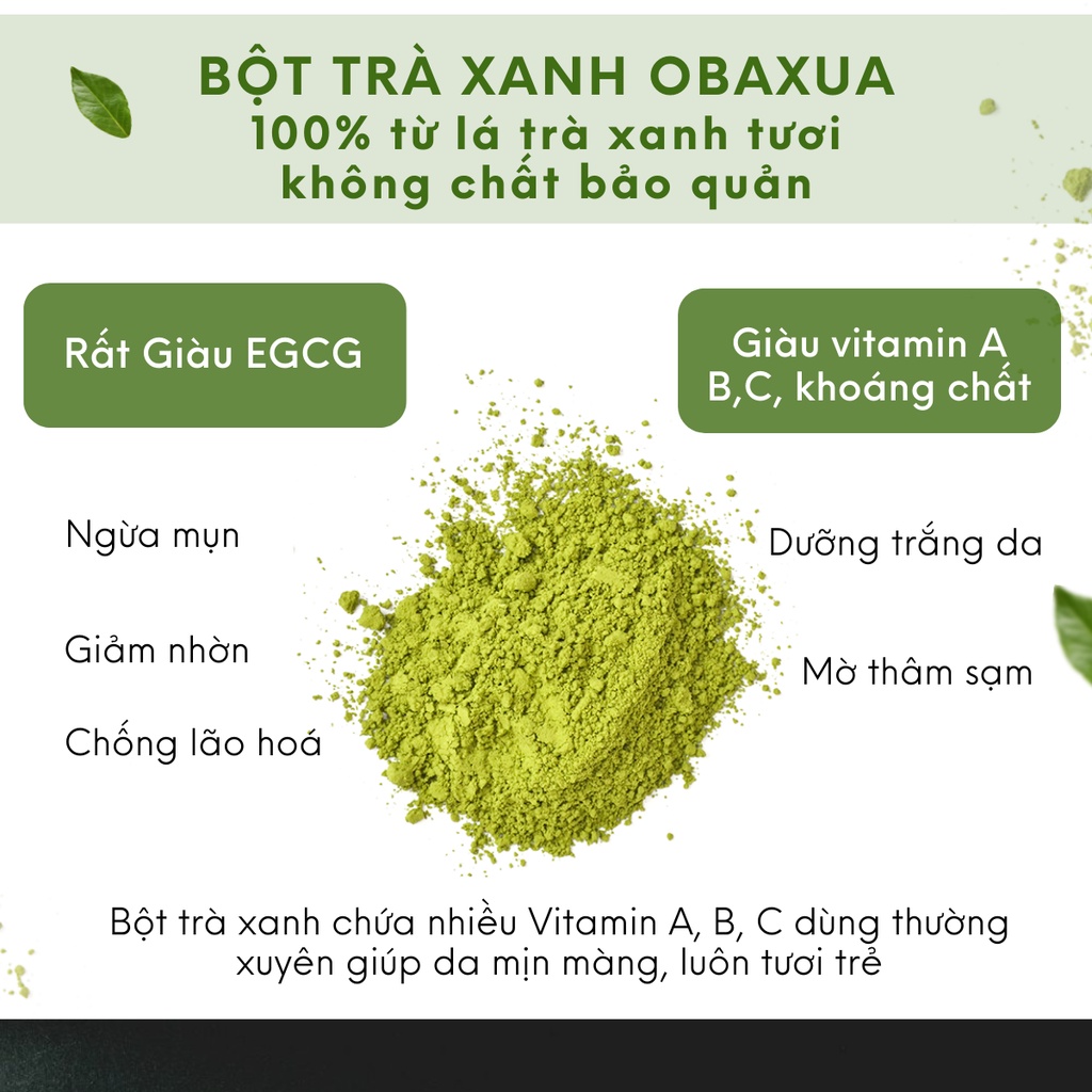 Bột Trà Xanh Gói 50g