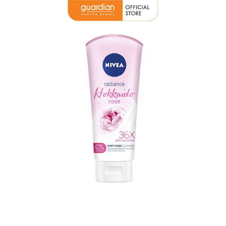 Sữa rửa mặt tạo bọt Nivea hoa hồng sáng da