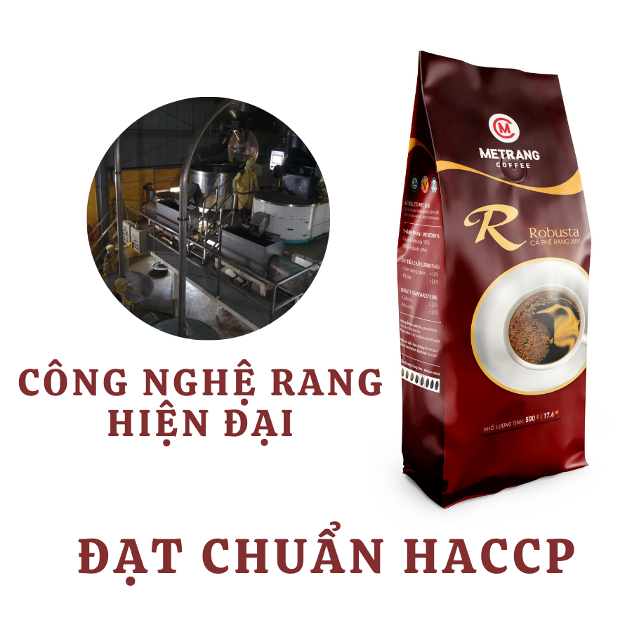 Cà Phê Robusta - Mê Trang - túi bột 500g - cà phê nguyên chất