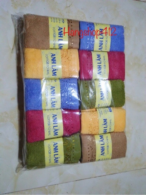 Khăn rửa mặt sợi bông siêu mềm/ Khăn mặt cao cấp Anh Lâm