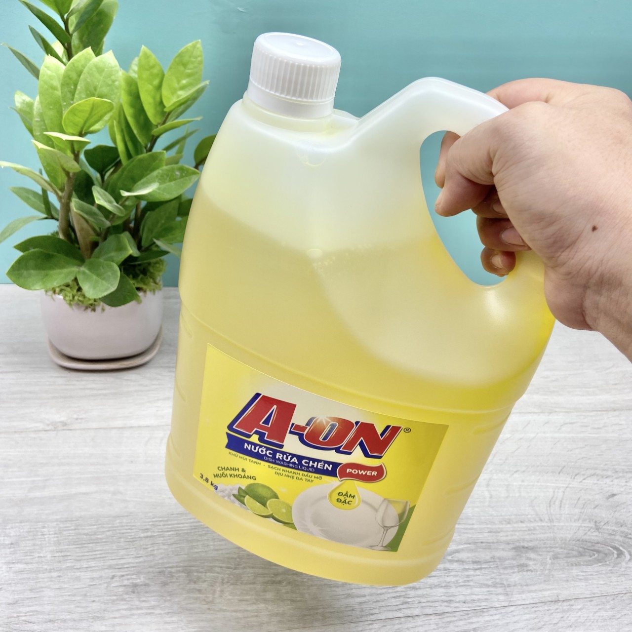 Nước rửa chén AON 3,8kg (Đậm đặc)