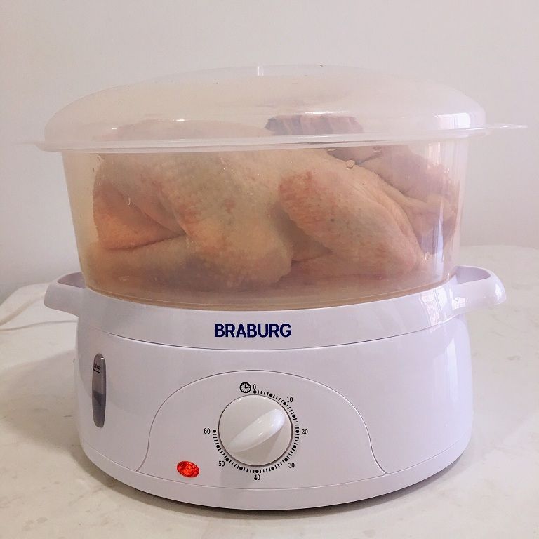 Bộ Nồi Hấp Điện Đa Năng 3 Tầng Braburg