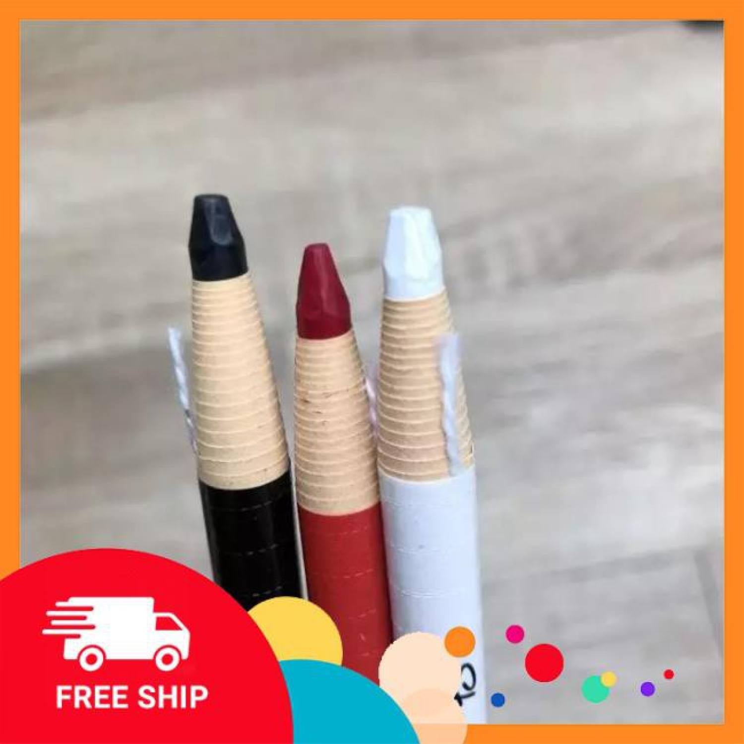 CHÌ ĐÁ - Chì Kẻ Mày Không Trôi-SHARPIE PRo -Đen Đỏ Trắng-USA
