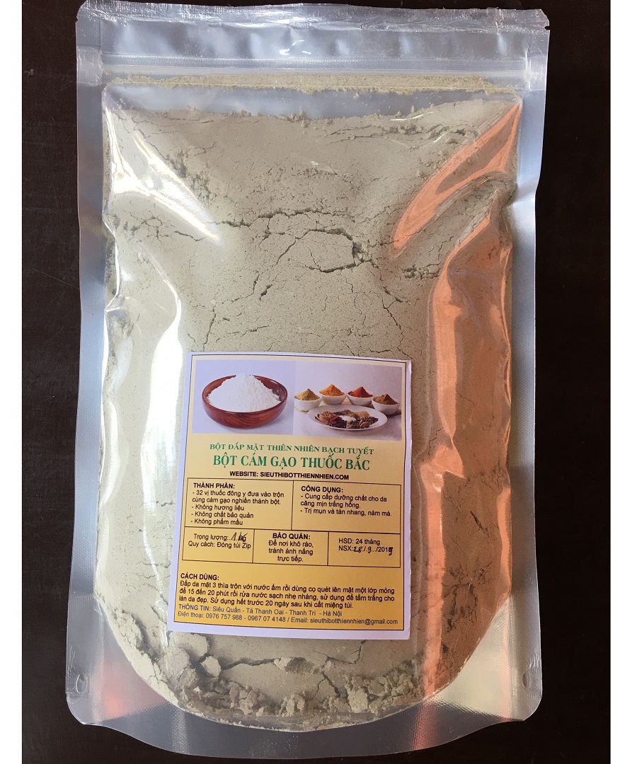 100g Bột Cám Gạo Thuôốc Bắc -  Bạch Tuyết