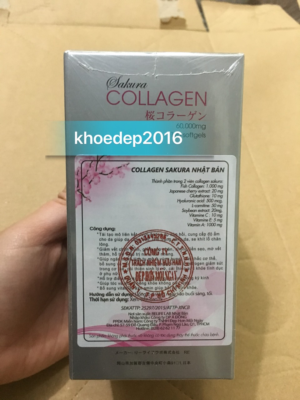 Viên uống đẹp da Collagen Sakura 120v