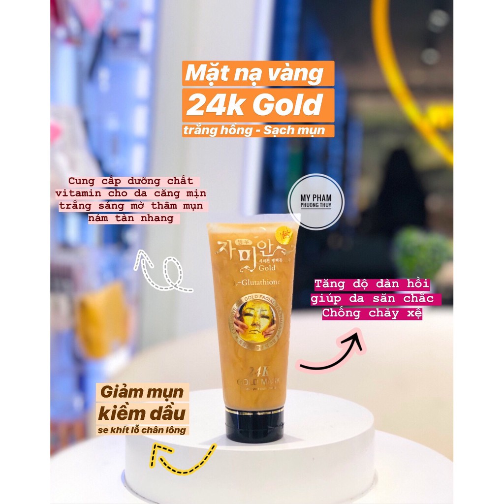 [BÁN LẺ GIÁ GỐC] Gel Lột Mặt Nạ Vàng 24K Hàn Quốc tinh chất vàng dưỡng trắng da