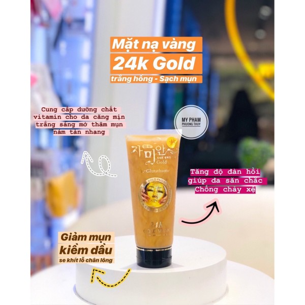 [HCM][BÁN LẺ GIÁ GỐC] Gel Lột Mặt Nạ Vàng 24K Hàn Quốc tinh chất vàng dưỡng trắng da