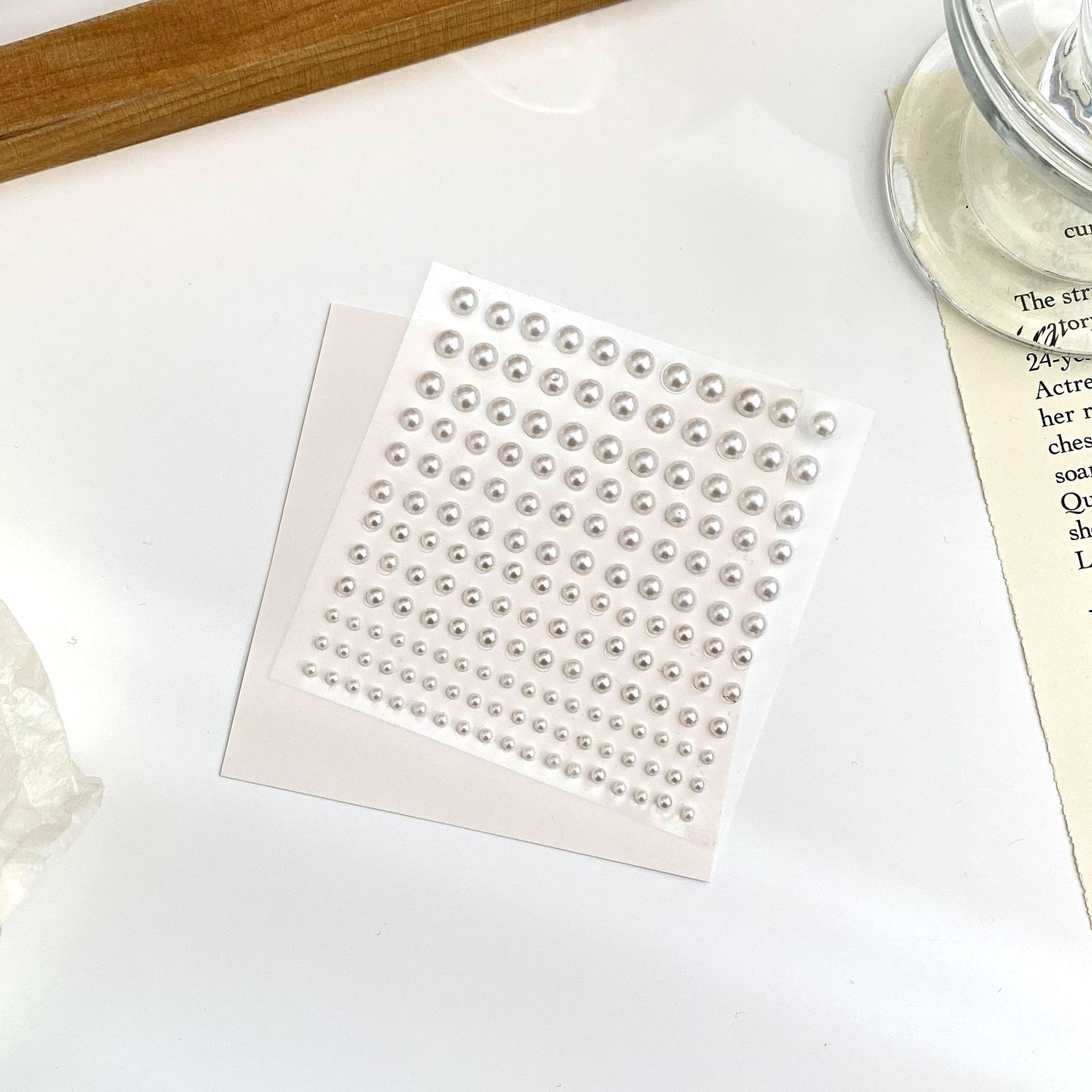 Sticker Diamond Pearl Decoration Journal Diary DIY Material