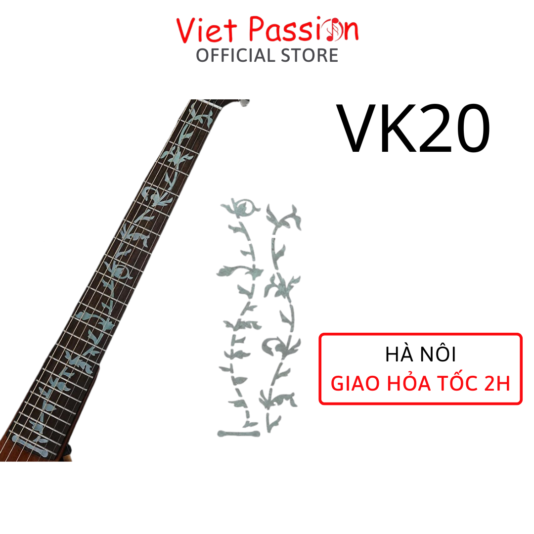 Sticker Miếng dán trang trí cần đàn guitar Viet Passion