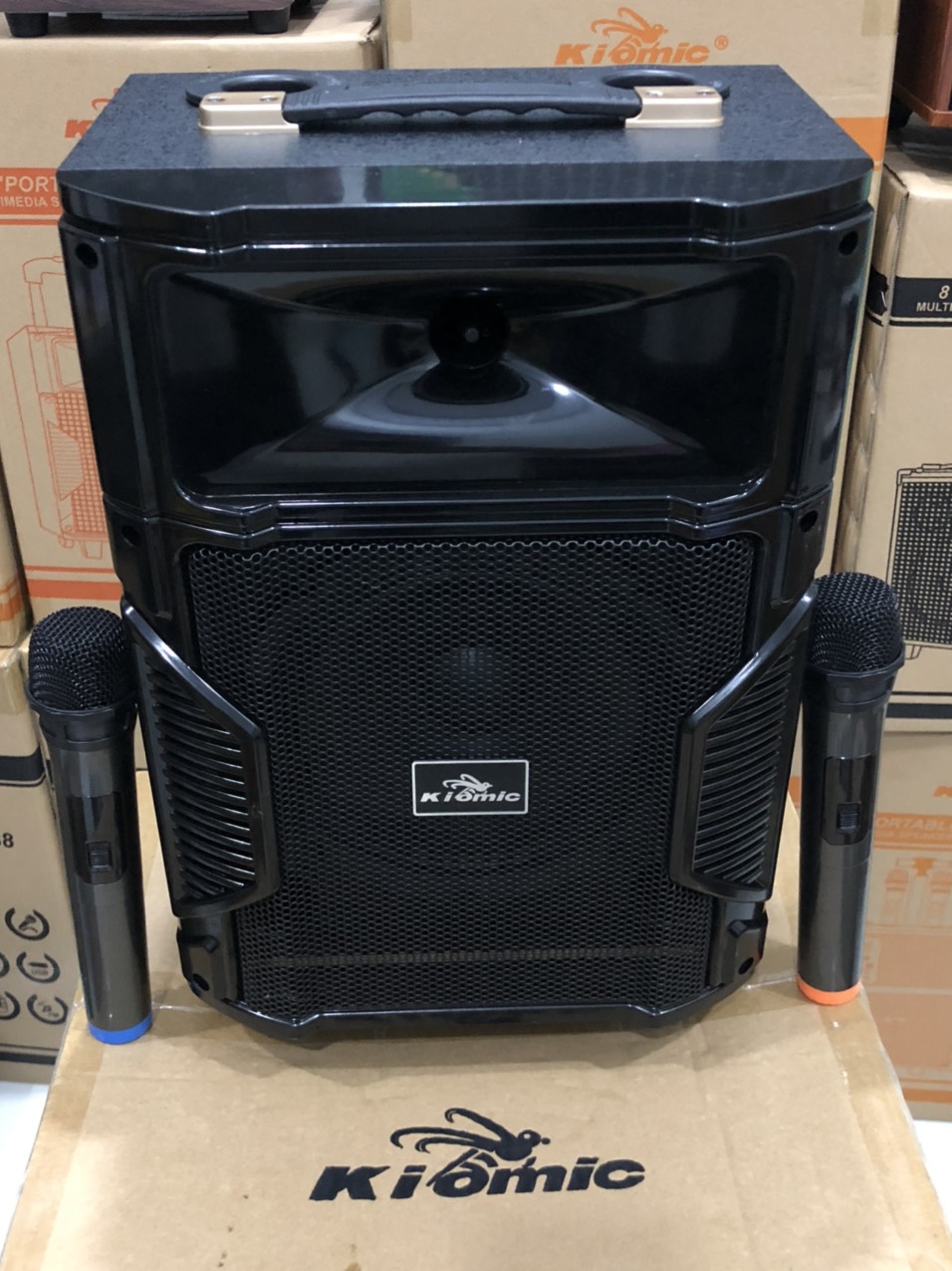 Loa kéo bluetooth cao cấp âm thanh cực chất, tặng kèm micro không dây cao cấp