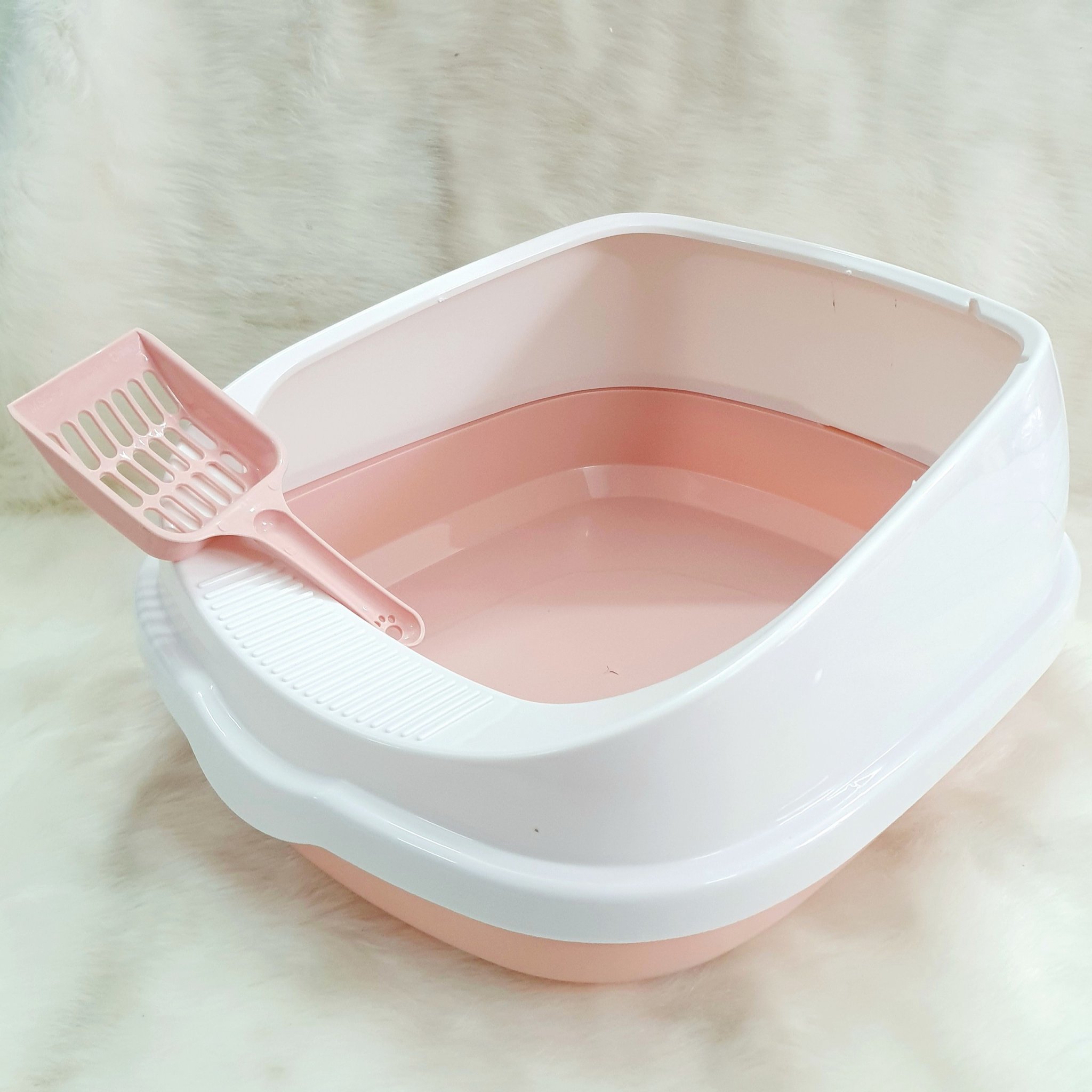 [HCM]Khay đựng cát vệ sinh mèo oval size lớn