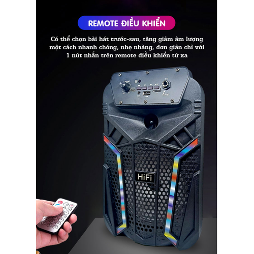 [HCM]Loa Thùng Karaoke Bluetooth BT-606 Siêu Hay Tặng kèm micro