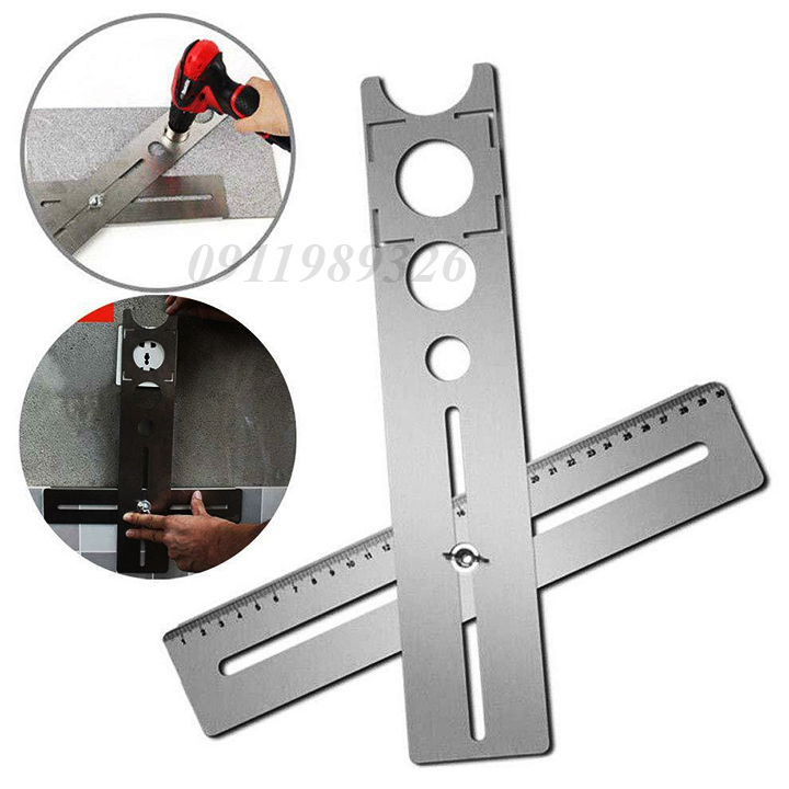 Thước Lấy Dấu Khoan Lỗ Thi Công Ốp Lát