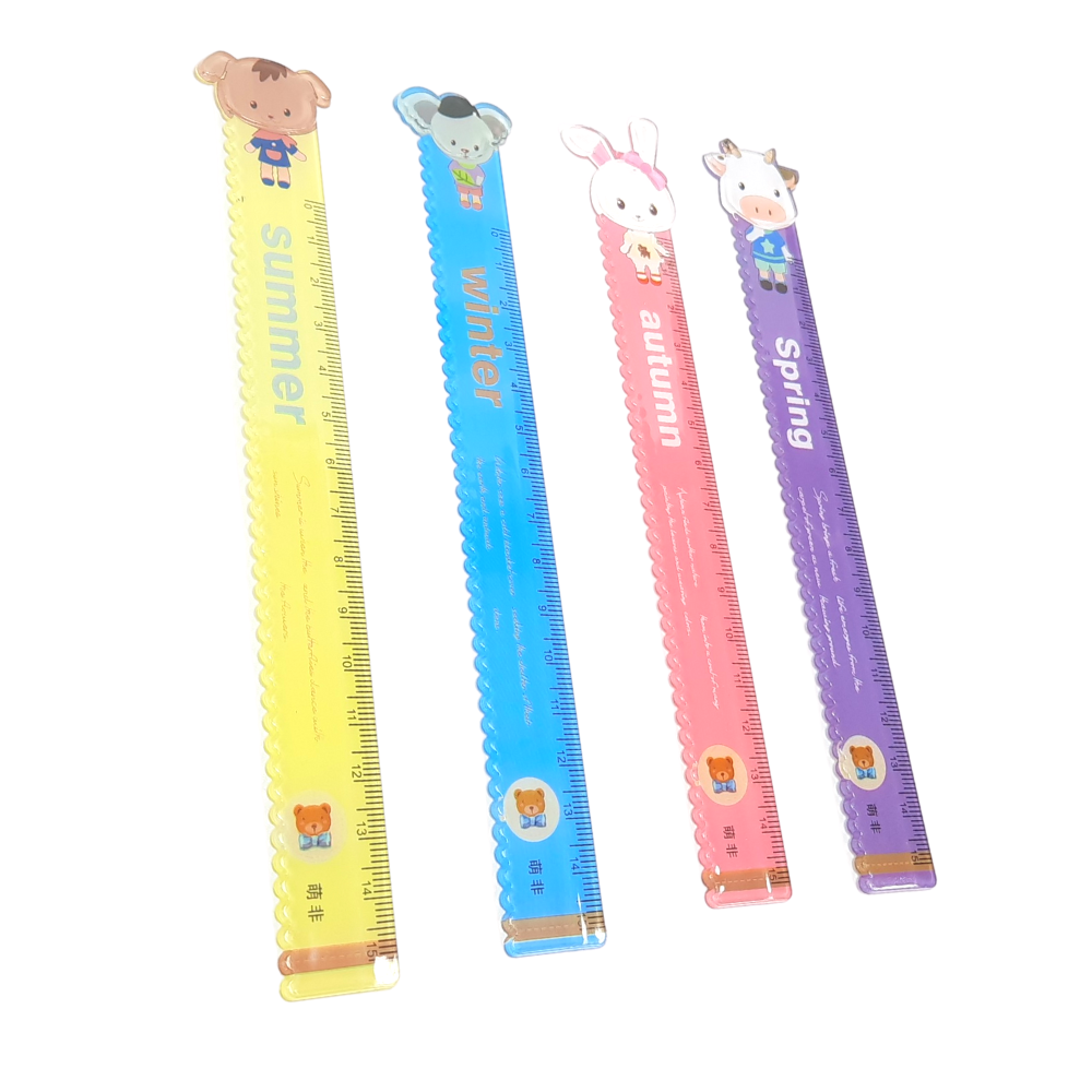 Thước Kẻ Nhựa 15cm Có Răng Cưa - Winter