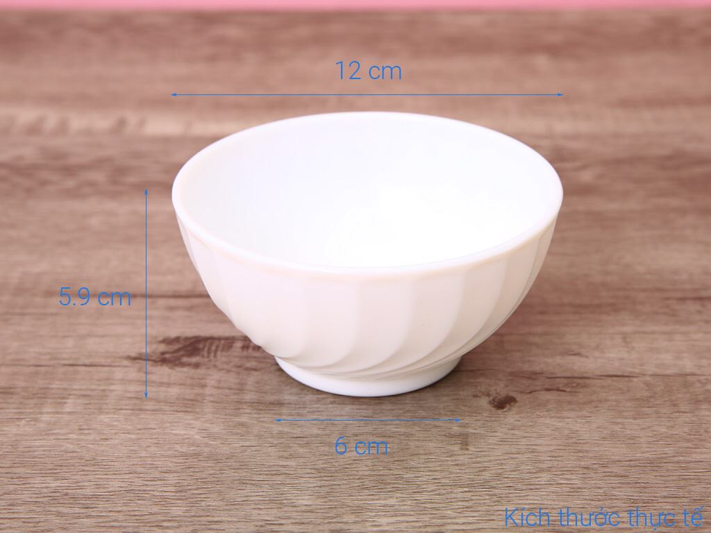 Bộ 6 Chén Thuỷ Tinh Luminarc Trianon Trắng 12cm- LUTRN3652