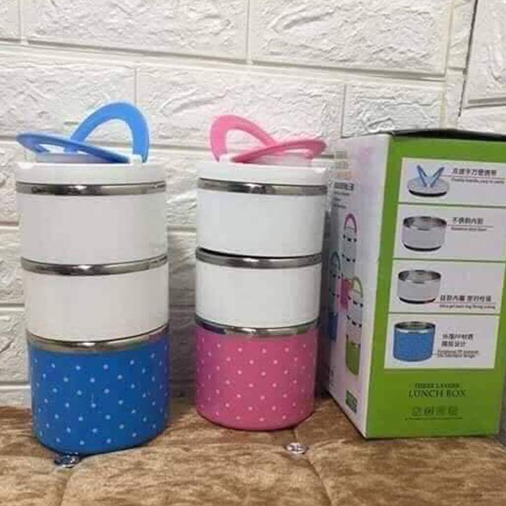 Cặp Lồng Chấm Bi 3 Tầng Loại To