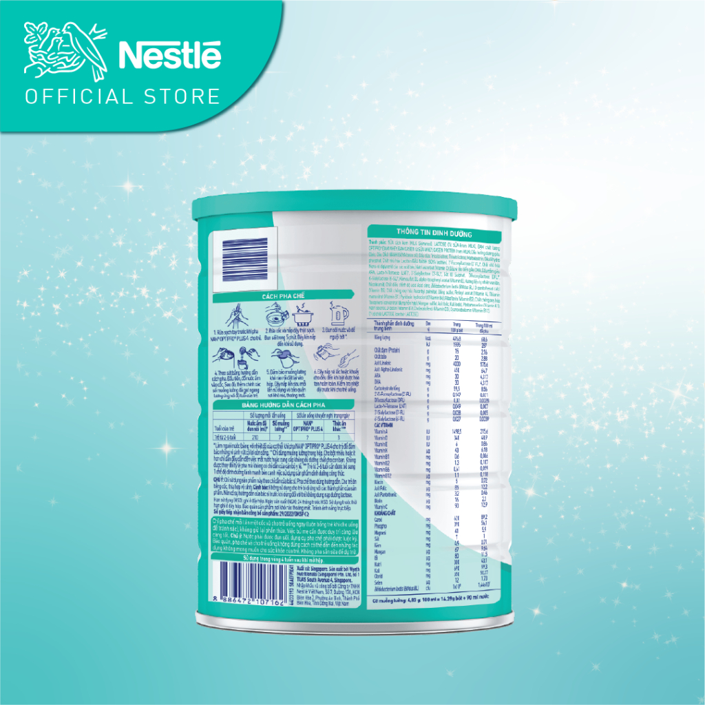 Sữa bột Nan Optipro Plus số 3 5HMO 850g Mới